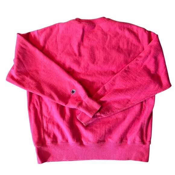 Vintage Champion Neon Pink Reverse Weave Crewneck Sweatshirt L - Picture 4 of 4